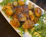 A picture of step 5 of Peppered Steak with Batatas à Murro.