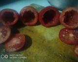 A picture of step 2 of Oven baked stuffed tomatoes.