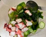 A picture of step 2 of Japanese Vinegar Octopus and Cucumber.