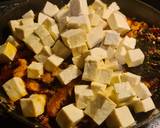 A picture of step 3 of Spicy Mapo Tofu with Shiitake Mushrooms 🌶️.