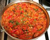 A picture of step 6 of Eggplant with sweet peppers in tomato.