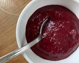 A picture of step 5 of #ChooseToCook Damson and beetroot ketchup.