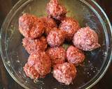 A picture of step 1 of California Farm Venison Meatballs on Toast.