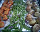 A picture of step 3 of Ginger, garlic and rosemary vegetables.