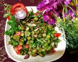 A picture of step 3 of Punjabi okra salad 🥗.