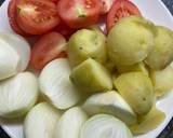 A picture of step 1 of Chicken and vegetable soup.