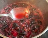 A picture of step 4 of #ChooseToCook Damson and beetroot ketchup.