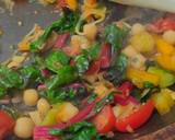 A picture of step 6 of One-pan egg, tomato, chard + cumin brunch.