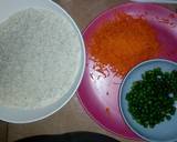 A picture of step 1 of Vegetable rice.