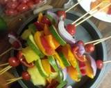 A picture of step 3 of Sweet Vegetable Shish Kabobs.