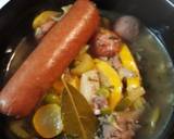 A picture of step 6 of Hamburger, Hotdog, Vegetable Soup.