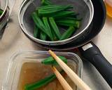 A picture of step 2 of Japanese Okra Pickles.