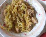 A picture of step 4 of Chicken cabbage stew#4weeks challenge.