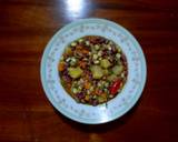 A picture of step 6 of Green maize- red bean salsa with vegetables.