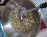 รูปขั้นตอนการทำที่ 3 ของ ผัดผักกาดดองหมูสับใส่ไข่ ไม่ใช้น้ำมัน