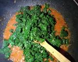 A picture of step 3 of Ground beef with spinach and fresh tomatoes #allstarscontest.