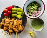 รูปขั้นตอนการทำที่ 4 ของ ไก่ Tikka Skewers🍗/มิ้นต์ Sauce🍵/อาจาด🥒/Nacho Party Set🎉🍋(Chicken Tikka with mint Sauce🌶️🧄)