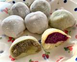 รูปขั้นตอนการทำที่ 7 ของ โมจิสองรส🍠🥜🍡Mochi 🍡(with matcha peanut🍵 🥜paste and purple potato paste🍠🥛)