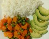 A picture of step 5 of Braised rice with vegetables.