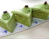 A picture of step 7 of My green tea cake  Matcha moousse cake.