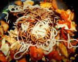 A picture of step 4 of Teriyaki Stir Fry with Eggs and Shiitake Mushrooms (Vegetarian).