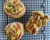 รูปขั้นตอนการทำที่ 6 ของ แฮมมายองถ้วยแป้งพัฟอย่างเร็ว(Mayon Ham Cheese in Pastry Puff Cup)🧀🥒🍞