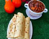 A picture of step 18 of Lefse with chicken vegetable soup.