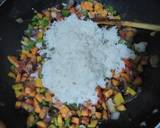 A picture of step 6 of Raisins,pineapple,veggie rice#mashujaarecipe.