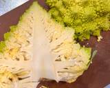 A picture of step 1 of Blanched then sautéed romanesco broccoli in garlic, butter & soy sauce.