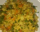 A picture of step 6 of Nice vegetable rice.