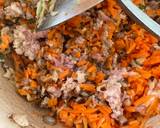 รูปขั้นตอนการทำที่ 4 ของ สาคูไส้หมูแครอทเห็ดหอมถั่วลิสง🍄🥕🥜🌶️