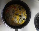 A picture of step 3 of Brown Rice with Vegetables.