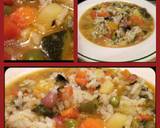 A picture of step 4 of AMIEs VEGETABLE SOUP with RICE
"MINESTRONE alla MILANESE".