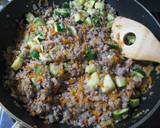 A picture of step 5 of Easy, Delicious & Spicy Mince and Vegetable Curry in a Frying Pan.