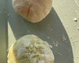 รูปขั้นตอนการทำที่ 3 ของ โมจิสองรส🍠🥜🍡Mochi 🍡(with matcha peanut🍵 🥜paste and purple potato paste🍠🥛)