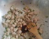 A picture of step 2 of Chicken stir fry with rice and vegetables.