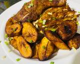 A picture of step 6 of Grilled Chicken Leg on Cabbage.