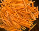 A picture of step 2 of Carrot Namul.