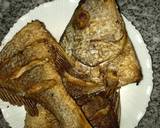 A picture of step 1 of Fried fish with tomatoes gravy#staplefoodrecipecontest.