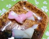 A picture of step 5 of Kamaboko Flowers Using a Vegetable Peeler.