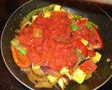 A picture of step 7 of Tomato and Paneer Sabji (Indian Stir Fried Vegetables and Cheese).