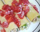 A picture of step 7 of Ricotta Cheese and Vegetables Stuffed Cannelloni.