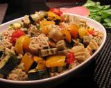 A picture of step 10 of Perfect For A Potluck: Pasta Salad with Grilled Vegetables.