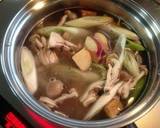 A picture of step 2 of Hearty Miso Soup with Fall Vegetables.