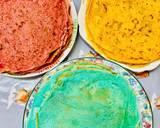 A picture of step 5 of Colorful Carnival pancakes.