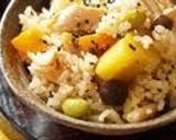 A picture of step 4 of Rice with Colorful Autumn Vegetables (Gomoku Takikomi Gohan).