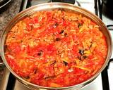 A picture of step 5 of Eggplant with sweet peppers in tomato.