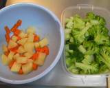 A picture of step 1 of Warm Vegetable Salad With Cheese Mayonnaise.