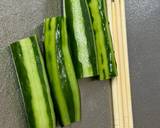 A picture of step 1 of Japanese Stall Cucumber.