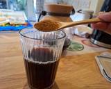 A picture of step 2 of Indonesian-style Sweet Iced Coffee (manual brew) with Coconut Sugar.